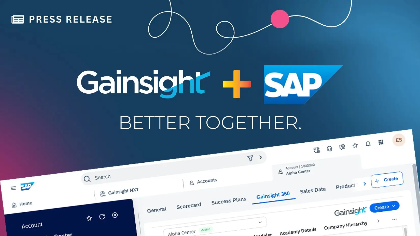 Gainsight and SAP Form Strategic Partnership to Increase Retention and Revenue Growth for SAP Customers Image