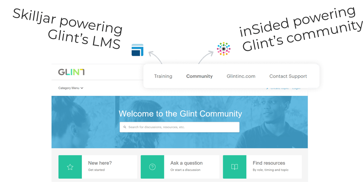 Integrated community and LMS