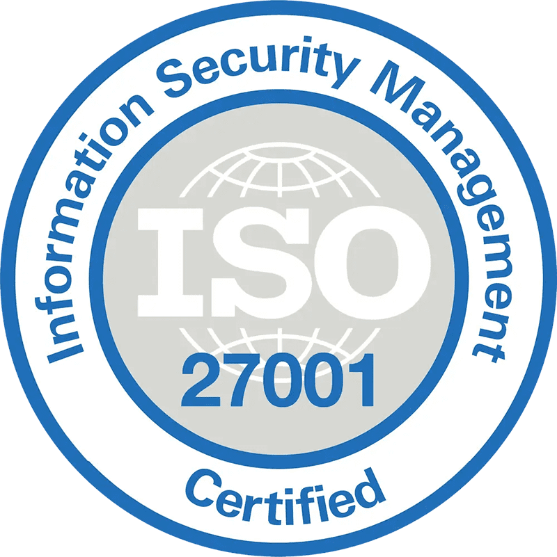 ISO 27001 Information Security Management Certified