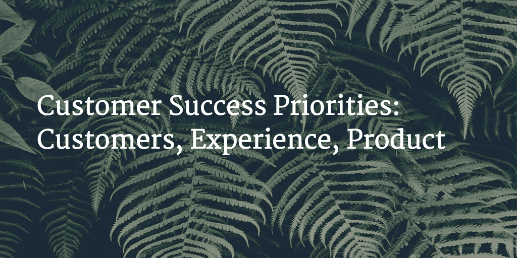 Customer Success Priorities: Customers, Experience, Product Image